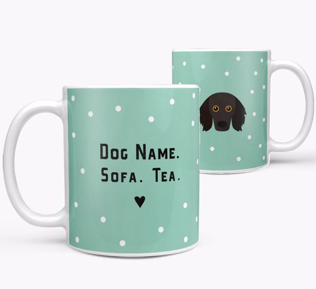 Personalized 'Sofa & Tea/Coffee' Mug for your {breedFullName}